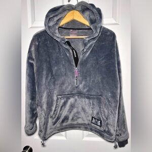 Juicy Couture — Sport | Y2K Velour Quarter Zip Hoodie | Large | EUC
